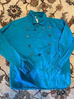 Wah Maker Bib Shirt Mens large Western Frontier Old West Made In USA!!!!